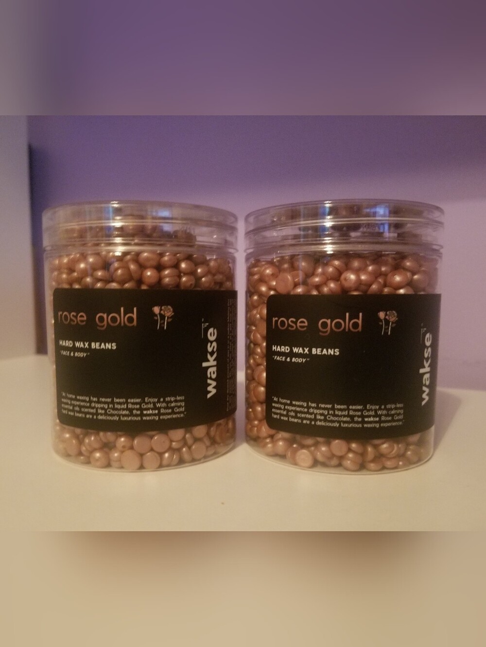 Wakse Rose Gold Hard Wax Beans-Set Of 2!